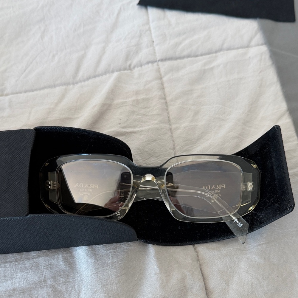 Prada Transparent Gray Sunglasses